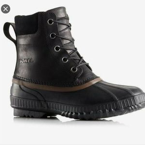 Sorel Men's Cheyanne Lace Full Grain Waterproof Duck Boots Size 9.5